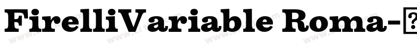 FirelliVariable Roma字体转换